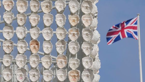 Faces of Transgender People Adorn an Artwork in London's Trafalgar Square 