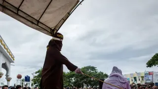 Two Young Men Sentenced to Public Caning for Kissing in Indonesia